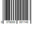 Barcode Image for UPC code 0078000001143