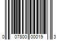 Barcode Image for UPC code 007800000193