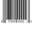 Barcode Image for UPC code 007800000223