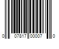 Barcode Image for UPC code 007817000070