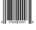 Barcode Image for UPC code 007829000075