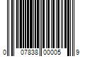 Barcode Image for UPC code 007838000059