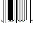 Barcode Image for UPC code 007851000067