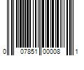 Barcode Image for UPC code 007851000081