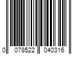 Barcode Image for UPC code 0078522040316