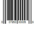 Barcode Image for UPC code 007853000058