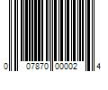 Barcode Image for UPC code 007870000024