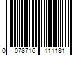 Barcode Image for UPC code 0078716111181