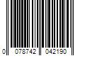 Barcode Image for UPC code 0078742042190