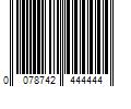 Barcode Image for UPC code 0078742444444