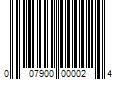 Barcode Image for UPC code 007900000024