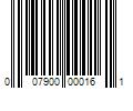 Barcode Image for UPC code 007900000161