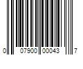 Barcode Image for UPC code 007900000437