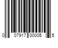 Barcode Image for UPC code 007917000055