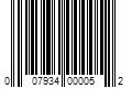 Barcode Image for UPC code 007934000052