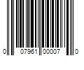 Barcode Image for UPC code 007961000070