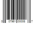 Barcode Image for UPC code 007961000087