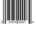 Barcode Image for UPC code 007974000074