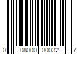 Barcode Image for UPC code 008000000327