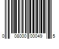 Barcode Image for UPC code 008000000495