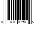 Barcode Image for UPC code 008000002185