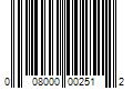 Barcode Image for UPC code 008000002512