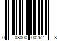 Barcode Image for UPC code 008000002628