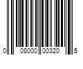 Barcode Image for UPC code 008000003205