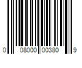 Barcode Image for UPC code 008000003809