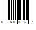 Barcode Image for UPC code 008000004851