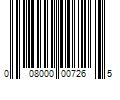 Barcode Image for UPC code 008000007265