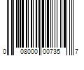 Barcode Image for UPC code 008000007357