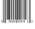 Barcode Image for UPC code 008000008163