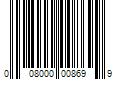 Barcode Image for UPC code 008000008699