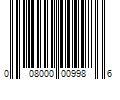 Barcode Image for UPC code 008000009986