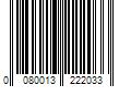 Barcode Image for UPC code 0080013222033