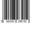 Barcode Image for UPC code 0080083265152