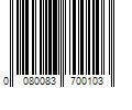 Barcode Image for UPC code 0080083700103