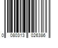 Barcode Image for UPC code 0080313026386