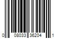 Barcode Image for UPC code 008033362041