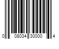 Barcode Image for UPC code 008034300004