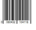 Barcode Image for UPC code 0080432104118