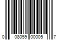 Barcode Image for UPC code 008059000057