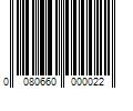 Barcode Image for UPC code 0080660000022