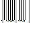 Barcode Image for UPC code 0080660700021