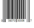 Barcode Image for UPC code 008070000067