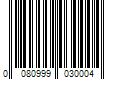 Barcode Image for UPC code 0080999030004