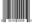 Barcode Image for UPC code 008100000050