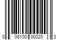 Barcode Image for UPC code 008100000203