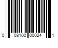 Barcode Image for UPC code 008100000241